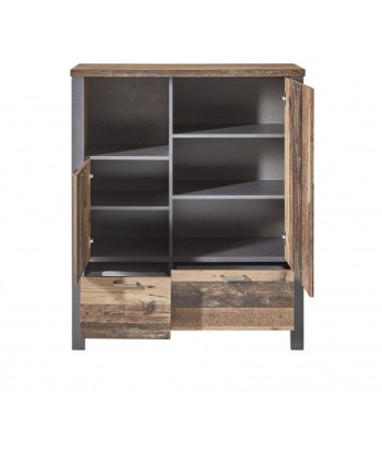 Ensemble de meubles de salon en bois, 7 pièces Chelsea Naturel / Graphite livraison gratuite