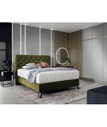 Pat tapitat cu stofa, Cortis Boxspring Verde Olive Découvrez la collection