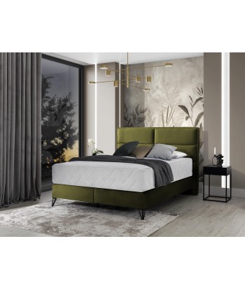 Pat tapitat cu stofa, Safro Boxspring Verde Olive acheter en ligne