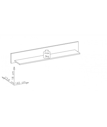 Ensemble de meubles de salon en aggloméré et MDF, 4 pièces Krone II Graphite / Natur Profitez des Offres !