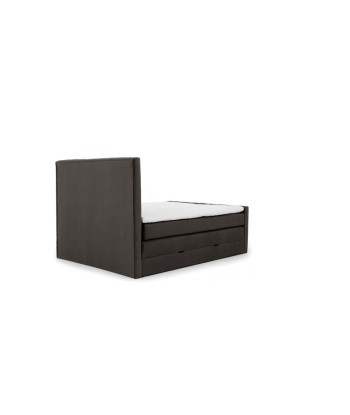 Pat rabatabil cu lada de depozitare, tapitat cu stofa, Candys Boxspring Nube prix