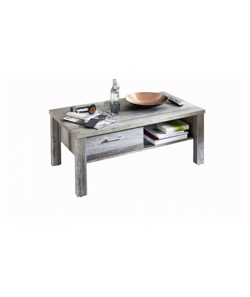 Table basse Chip avec 1 tiroir Krone Natur, L113xl60xH47 cm chez Cornerstreet bien 