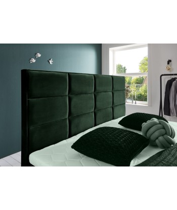 Lit pliant avec coffre de rangement, recouvert de tissu, Meran Boxspring Velvet, Vert foncé 2 - 3 jours ouvrés.