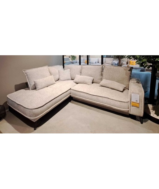 Sensit Coin Extensible, Lot de 3, Gris, Bain de Soleil à Gauche, Coffre de Rangement, Coussins Inclus, L262xL208xH92 cm Pour