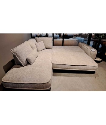 Sensit Coin Extensible, Lot de 3, Gris, Bain de Soleil à Gauche, Coffre de Rangement, Coussins Inclus, L262xL208xH92 cm Pour