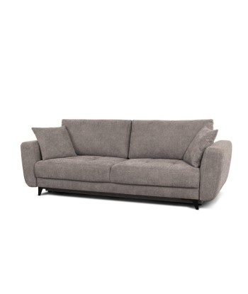 Kary Rosario 453 Canapé extensible avec ressorts Bonnell et mousse polyuréthane HR, 3 places, surface de couchage 198x160 cm, tapissé en tissu, avec boîte de rangement, oreillers inclus, L246xL111xH93 cm de France