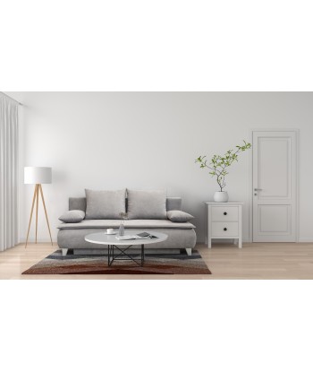 Canapé Extensible, 3 Places, Coffre de Rangement, Rembourré en Tissu, Oreillers Inclus, Gris Monalisa, L208xL108xH100 cm votre restaurant rapide dans 