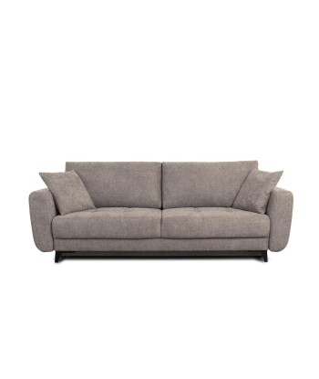 Kary Rosario 453 Canapé extensible avec ressorts Bonnell et mousse polyuréthane HR, 3 places, surface de couchage 198x160 cm, tapissé en tissu, avec boîte de rangement, oreillers inclus, L246xL111xH93 cm de France