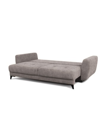 Kary Rosario 453 Canapé extensible avec ressorts Bonnell et mousse polyuréthane HR, 3 places, surface de couchage 198x160 cm, tapissé en tissu, avec boîte de rangement, oreillers inclus, L246xL111xH93 cm de France