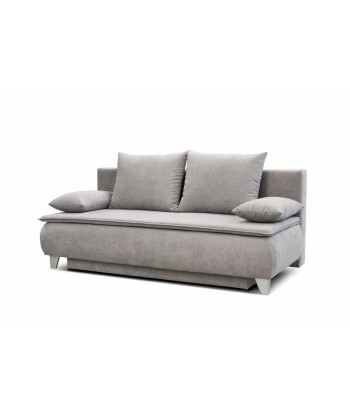 Canapé Extensible, 3 Places, Coffre de Rangement, Rembourré en Tissu, Oreillers Inclus, Gris Monalisa, L208xL108xH100 cm votre restaurant rapide dans 