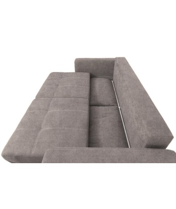 Kary Rosario 453 Canapé extensible avec ressorts Bonnell et mousse polyuréthane HR, 3 places, surface de couchage 198x160 cm, tapissé en tissu, avec boîte de rangement, oreillers inclus, L246xL111xH93 cm de France