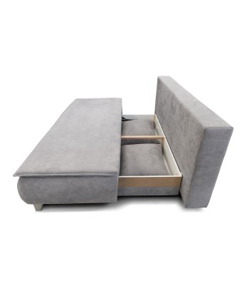 Canapé Extensible, 3 Places, Coffre de Rangement, Rembourré en Tissu, Oreillers Inclus, Gris Monalisa, L208xL108xH100 cm votre restaurant rapide dans 