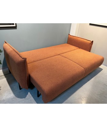 Canapé Extensible, 3 Places, Coffre de Rangement, Tapissé de Tissu, Coussins Inclus, Amalia, Brique, L232xH105xH90 cm à prix réduit toute l'année