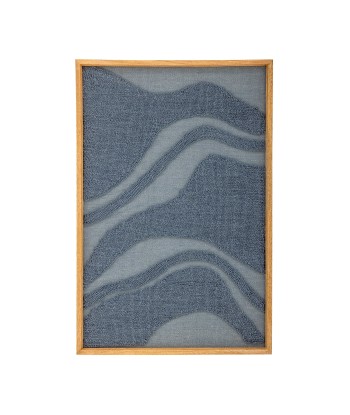 Decoratiune de perete din textil, Leven Albastru, 60 x 91 cm Les êtres humains sont 