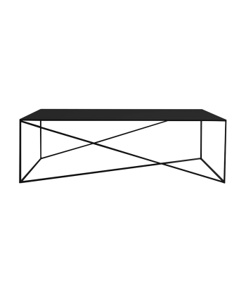 Masa de cafea din metal, Memo Negru, L140xl80xH45 cm 50% de réduction en Octobre 2024