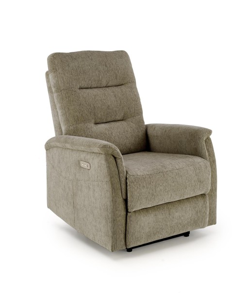 Fotoliu Recliner cu mecanism electric, tapitat cu stofa, Jamal Verde, l80xA90xH105 cm vente chaude votre 