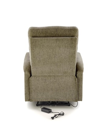 Fotoliu Recliner cu mecanism electric, tapitat cu stofa, Jamal Verde, l80xA90xH105 cm vente chaude votre 