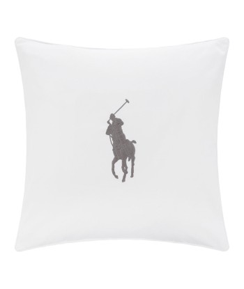 Coussin Blanc Pony Gris Galet paiement sécurisé