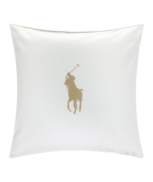 Coussin Blanc Pony Tanné Le MVP de beaucoup