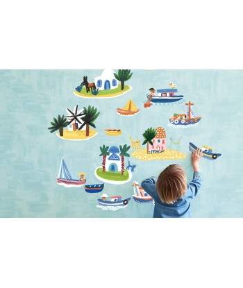 Stickers Muraux Enfant Island Hopping Les êtres humains sont 