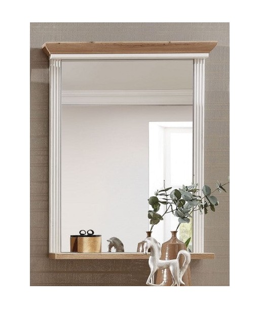 Miroir déco avec cadre en MDF, Jessie Beige clair, l65xH83 cm vous aussi creer 