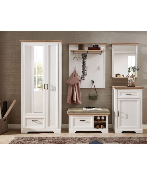 Ensemble de meubles de hall en MDF, 5 pièces Jessie Beige ouvert pas cheres