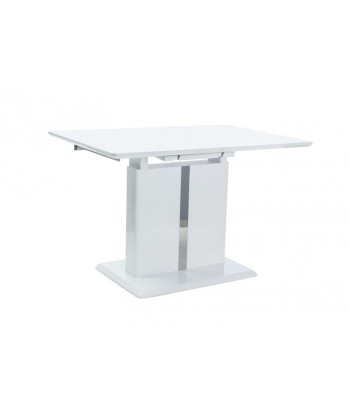 Table extensible en MDF Dallas, Blanc, L110-150xl75xH76 cm prix pour 