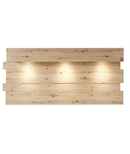 Étagère suspendue en MDF avec LED incluse Loftis Artisan Chêne, l202xA24xH93 cm rembourrage situé sous