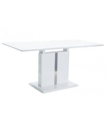 Table extensible en MDF Dallas, Blanc, L110-150xl75xH76 cm prix pour 