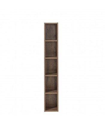 Bibliothèque suspendue en bois et MDF Madeline Havel Chêne Cognac, l20xA20xH125 cm prix