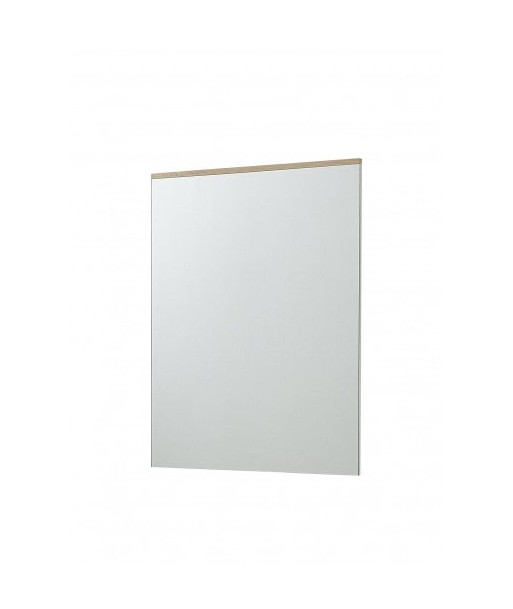 Miroir décoratif en MDF, Renos Blanc / Hêtre, l65xH88 cm basket pas cher