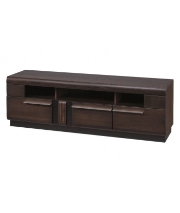 Commode TV en MDF et pâle, avec 3 tiroirs Gates 25 Chêne Choco, l160xA42xH51 cm acheter