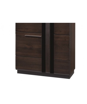 Meuble en MDF et aggloméré, avec 2 portes Gates 70 Chêne Choco, l95xA60xH198 cm de technologie