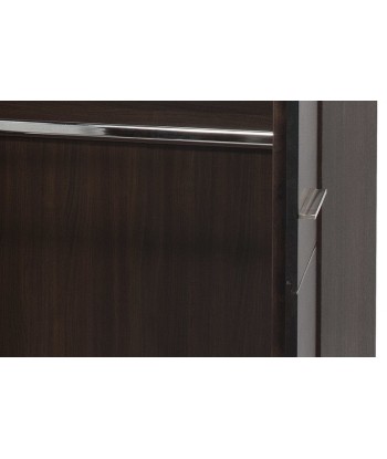 Meuble en MDF et aggloméré, avec 3 portes et miroir Porti 73 Chêne Choco, l165xA60xH210 cm store