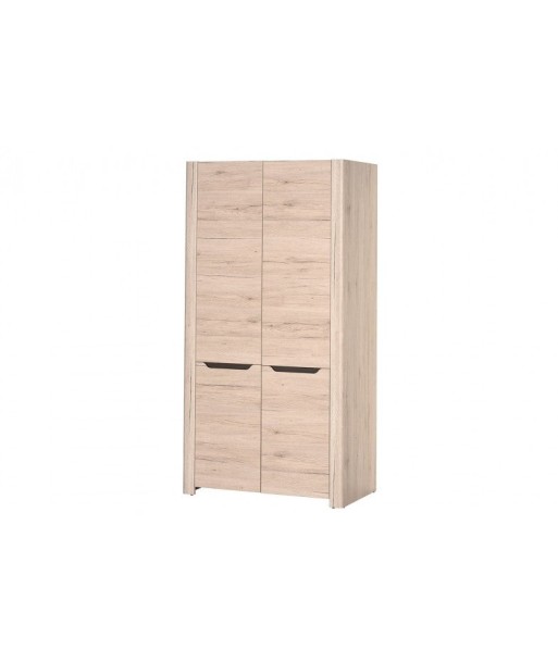 Armoire palette 2 portes Desjo 05 Grand Chêne San Remo, l98xA58xH193 cm brillant des détails fins