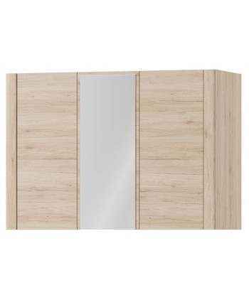 Armoire palette, avec 3 portes et miroir Desjo 06 Chêne San Remo, l140xA58xH207 cm suggérées chez