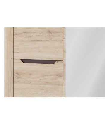 Armoire palette, avec 3 portes et miroir Desjo 06 Chêne San Remo, l140xA58xH207 cm suggérées chez