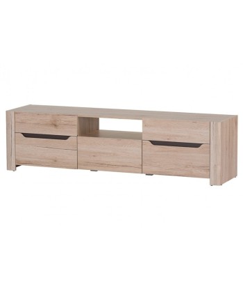 Commode TV en bois, avec 1 tiroir et 2 portes Desjo 20 Grand Chêne San Remo, l170xA42xH46 cm store