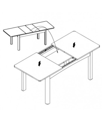 Table extensible en Desjo 42 Chêne San Remo, L136-210xl90xH76 cm Les magasins à Paris et en Île-de-France