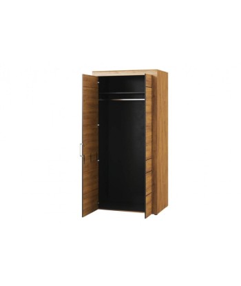 Armoire palette 2 portes Kama 70 Chêne / Noir, l97xA60xH199 cm Venez découvrir notre 