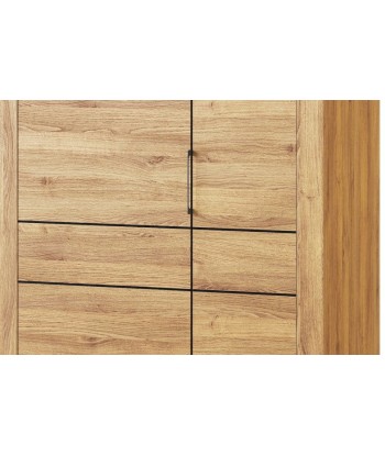 Armoire palette 2 portes Kama 70 Chêne / Noir, l97xA60xH199 cm Venez découvrir notre 