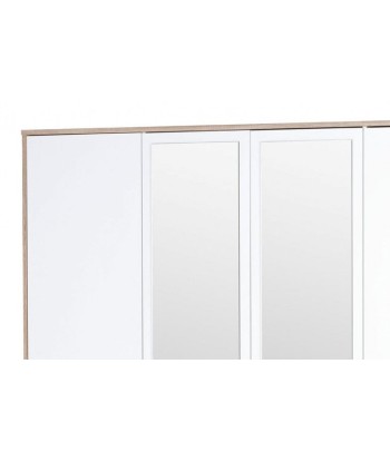 Meuble 4 portes et miroir Milo 02, l187xA62xH206 cm ou a consommer sur place