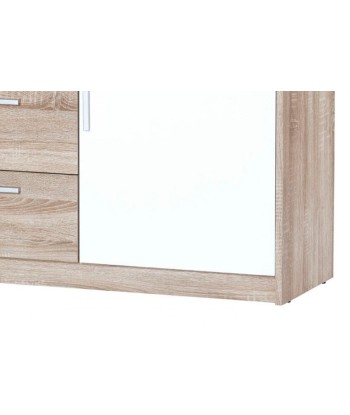 Commode 4 tiroirs et 2 portes Milo 05, l145xA38xH90 cm Amélioration de cerveau avec