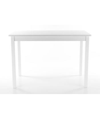 Table blanche en MDF et bois massif Fiord Blanc, L110xl70xH74 cm Comment ça marche