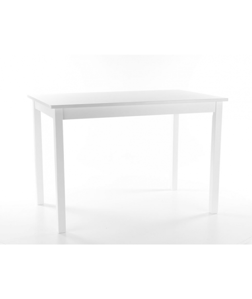 Table blanche en MDF Fiord Blanc, L80xl60xh74 cm Par le système avancé 