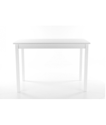 Table blanche en MDF Fiord Blanc, L80xl60xh74 cm Par le système avancé 