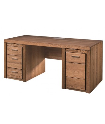 Ensemble de mobilier de bureau en placage et aggloméré, 7 pièces Chêne Rustique Velours les ctes