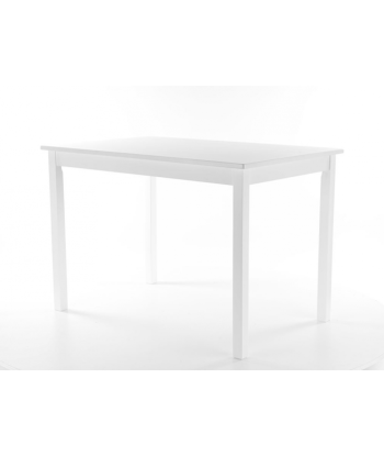 Table blanche en MDF Fiord Blanc, L80xl60xh74 cm Par le système avancé 