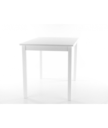 Table blanche en MDF Fiord Blanc, L80xl60xh74 cm Par le système avancé 