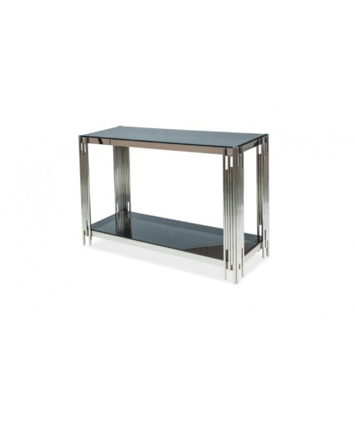 Console métal et verre Fossil C Chrome, l120xA40xH78 cm Venez découvrir notre 